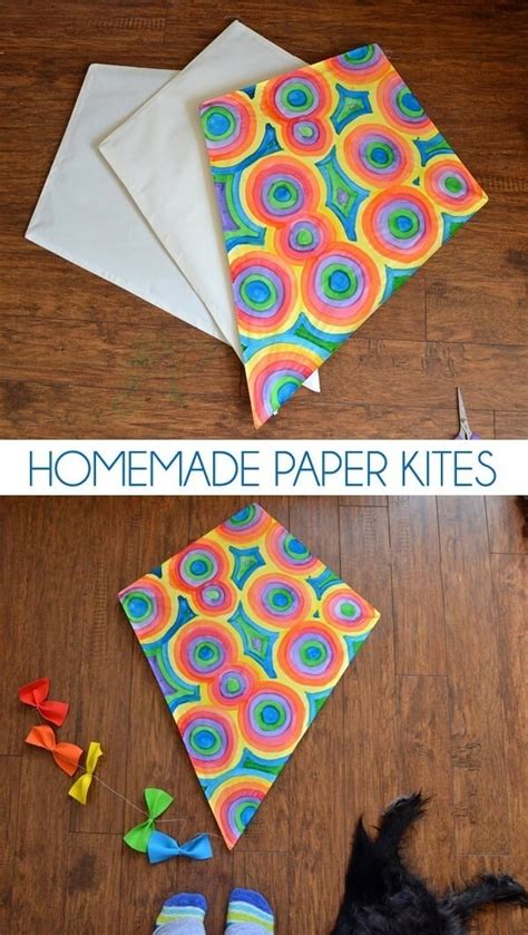 DIY Paper Kites - Simple Diamond Kite - Dream a Little Bigger