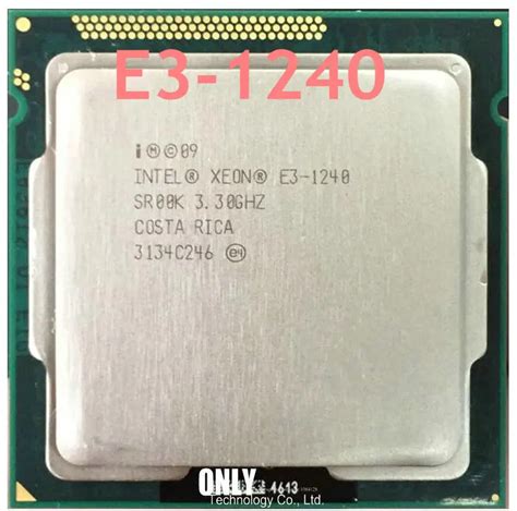 original Intel Intel Xeon E3 1240 3.3GHz SR00K Quad Core 8M Cache LGA ...