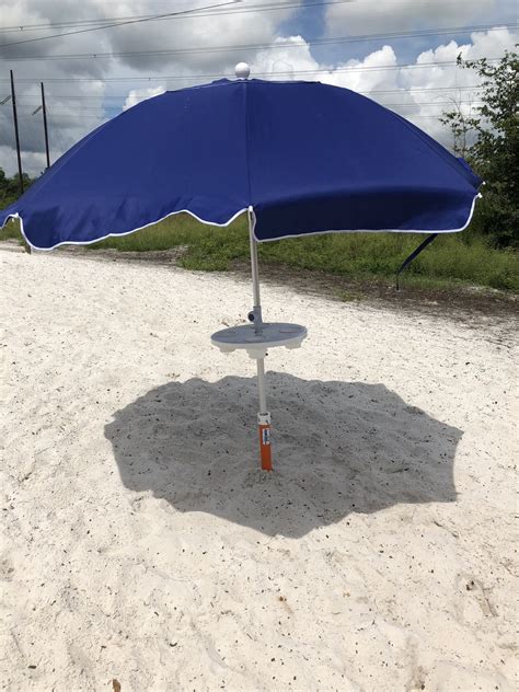 Beach Umbrella Table - AugHog Products Beach Umbrella Sand Anchors ...