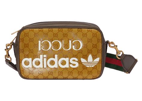 Gucci X Adidas Small Shoulder Bag Beige/Brown In Leather With Gold-tone US | lupon.gov.ph