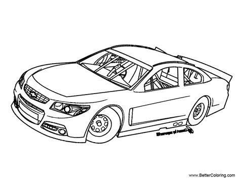 Nascar 18 Coloring Pages Coloring Pages