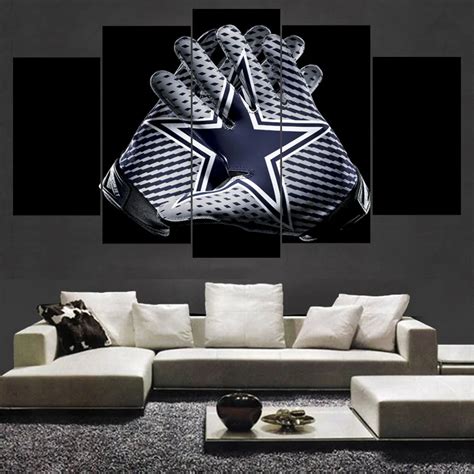 Canvas Painting Calligraphy Dallas Cowboys Wall Art Picture Modern Home ...