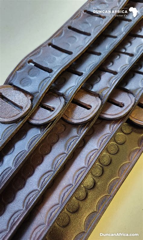 Handmade Leather Guitar Straps - The Duncan Africa Society & Guitar Co.