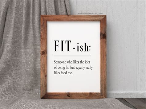 Gym Printable Wall Art Funny Gym Poster Fit Ish Fitness - Etsy