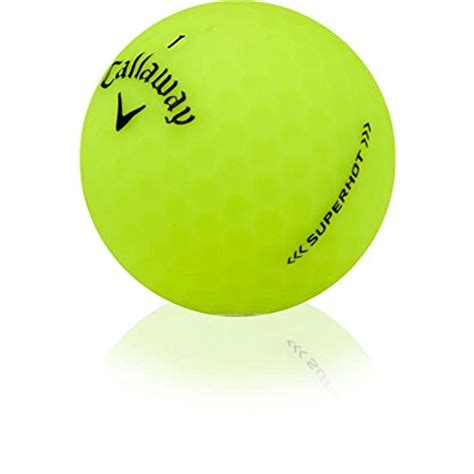 Callaway Golf Superhot Bold Matte Yellow Golf Balls