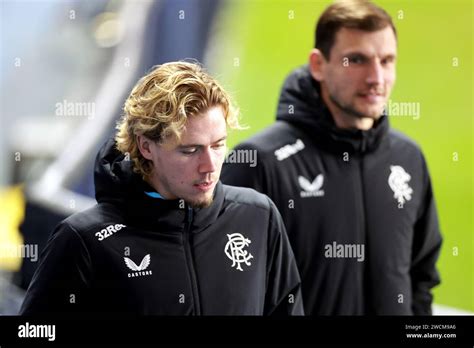 Rangers' Todd Cantwell (left) ahead of a friendly match at the Ibrox ...