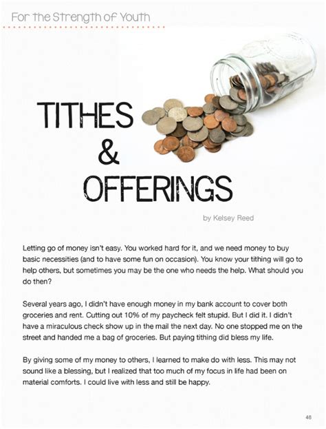 Stand & Shine Magazine: Tithes & Offerings