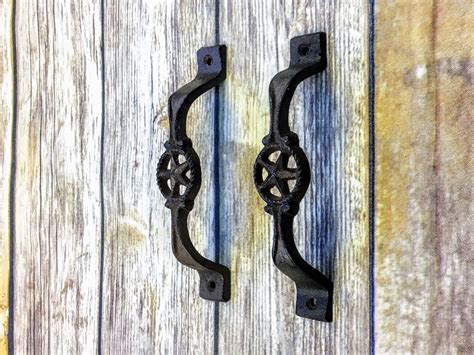 2 Barn Door Handles Rustic Farmhouse Farmhouse Decor Bathroom - Etsy