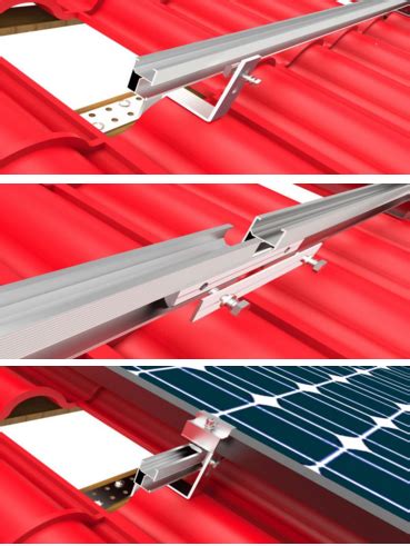 Solar Support Glazed Tile PV Bracket China Manufacturer