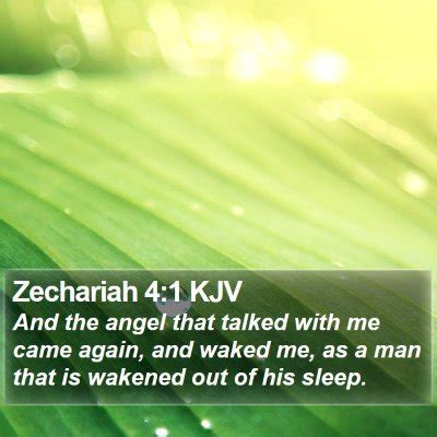 Zechariah 4 Scripture Images - Zechariah Chapter 4 KJV Bible Verse Pictures