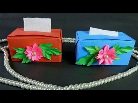 HOW TO MAKE ORIGAMI TISSUE BOX || EASY ORIGAMI TISSUE BOX