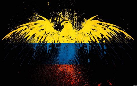 Download Colombia Flag Fan Art Wallpaper | Wallpapers.com