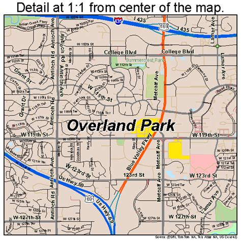 Overland Park Kansas Street Map 2053775