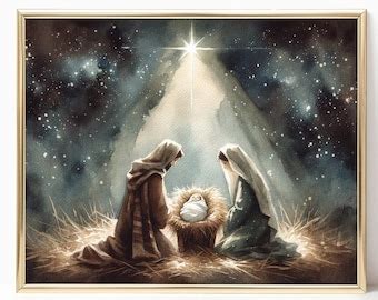 The Birth of Jesus - Etsy