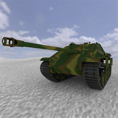 Jagdpanther Tank Destroyer 3D Model MAX | CGTrader.com