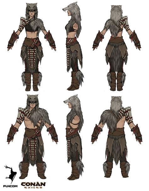 ArtStation - Conan Exiles: Savage Frontier armor concepts, Jenni Lambertsson | Armor concept ...