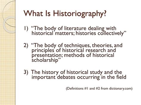 PPT - The Uses of Historiography PowerPoint Presentation, free download - ID:1902357