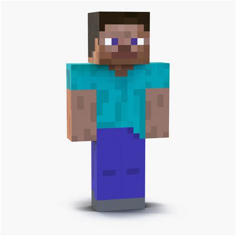 3d max minecraft steve