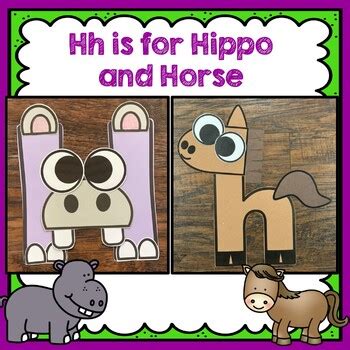 Letter Hh Crafts by KinderBeez | TPT