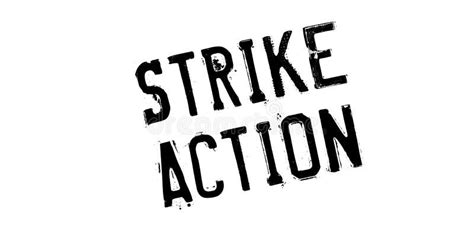 Strike Action rubber stamp stock illustration. Illustration of equality ...