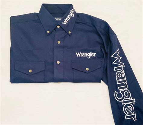 Wrangler Men's Shirt - Western Logo Shirt - Billy's Western Wear