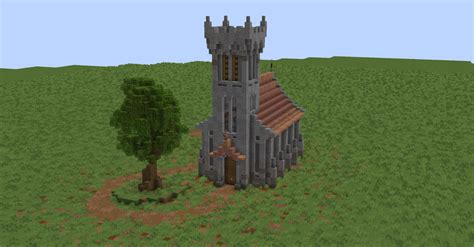 Minecraft Medieval Church Schematic