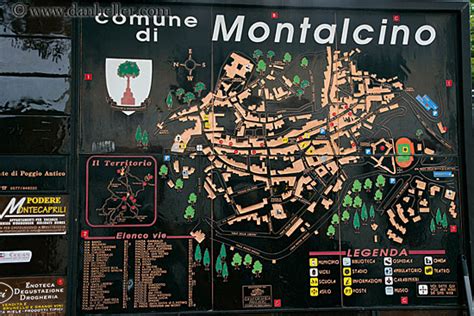 Montalcino Map Sign