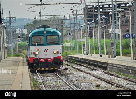 Italian train at Empoli station Stock Photo - Alamy