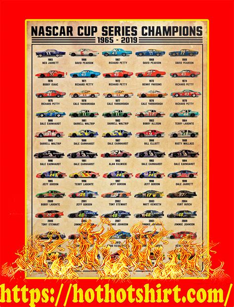 © Nascar cup series champions poster