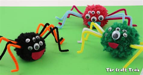 Pom Pom Spiders - The Craft Train