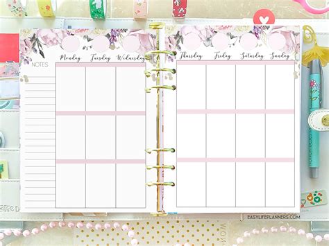 A5 Planner Printables