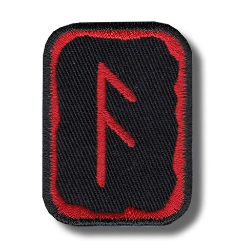 Ansuz rune - embroidered patch 4x5 CM | Patch-Shop.com