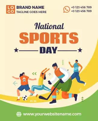 Sports Day Poster Template - PhotoADKing