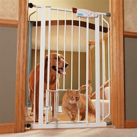 CARLSON HARDWARE PET GATES 916040 Carls Walk Through Gate with Pet Door, 42-Inch, Wide - Walmart ...