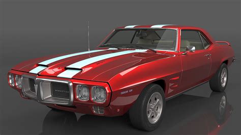 1969 Pontiac Firebird Trans Am - 3D Model by msasdt