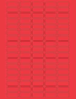 Fisherbrand™ Square Labels 28 x 1.25 in. (0.64 x 3.17cm); Red; 85 labels/sheet | Fisher Scientific