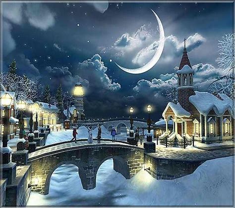 Winter wonderland | Christmas landscape, Christmas desktop wallpaper ...