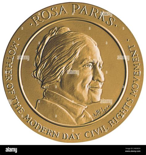 Rosa Parks Congressional Gold Medal 1999 obverse Stock Photo - Alamy