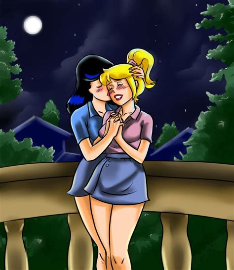 Betty And Veronica - Kissing Under The Moonlight | Betty and veronica kiss, Betty and veronica ...