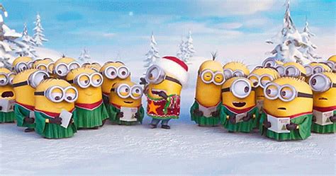 Minions Christmas Gif