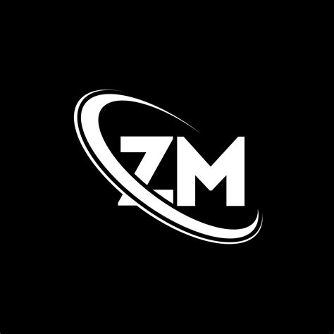 ZM logo. Z M design. White ZM letter. ZM letter logo design. Initial ...