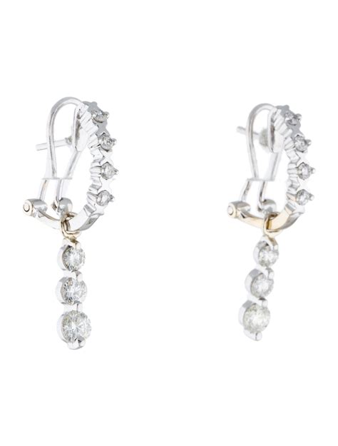 Diamond Drop Earrings - Earrings - EARRI23209 | The RealReal