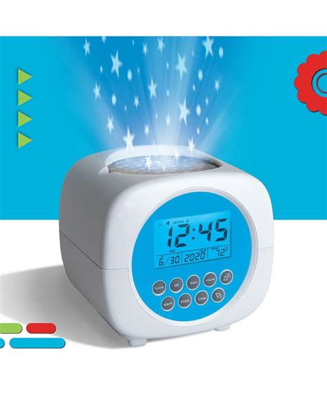 Discovery Kids Moon & Stars Projection Alarm Clock & Sound Machine - Macy's