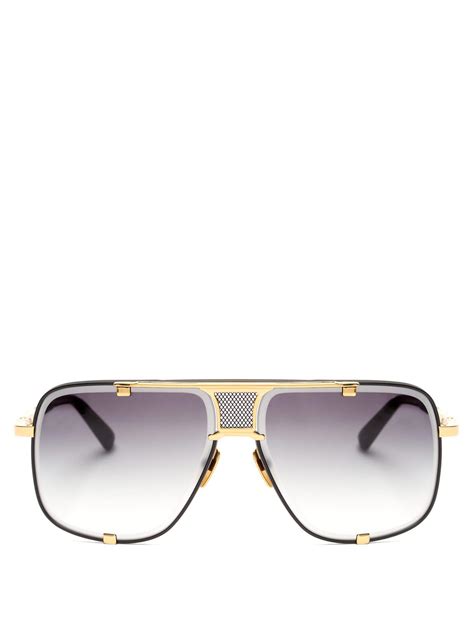 Lyst - Dita Eyewear Mach Five Aviator Sunglasses in Black for Men