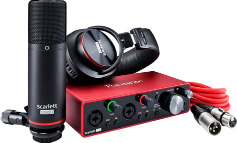 Focusrite Scarlett 2i2 Studio 3rd Gen Recording Bundle with Scarlett 2i2 and Accessories ...