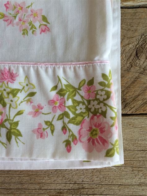 Beautiful Vintage Floral Twin Size Flat Sheet - Etsy