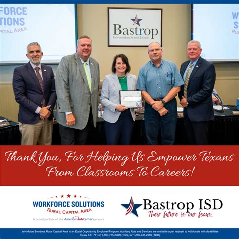 WSRCA Recognized by Bastrop ISD Board of Trustees for its Collaboration ...