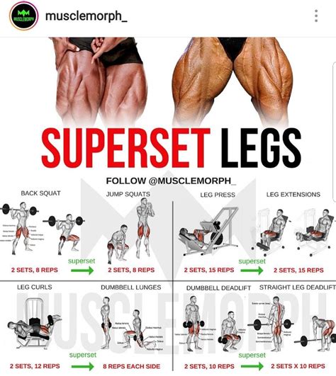 Superset Legs Day | Leg workouts for mass, Leg day workouts, Killer leg workouts