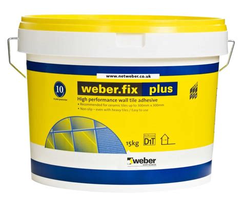 weber.fix plus, high performance wall tile adhesive | Wall tile adhesive, Adhesive tiles, Wall tiles