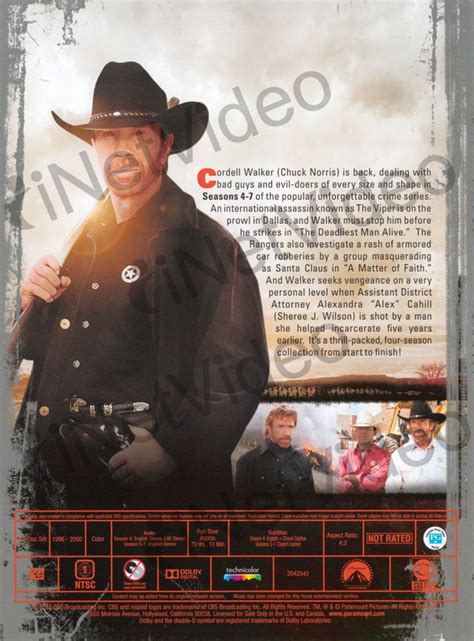 Walker, Texas Ranger (Season 4-7) (Bigbox) (Boxset) on DVD Movie